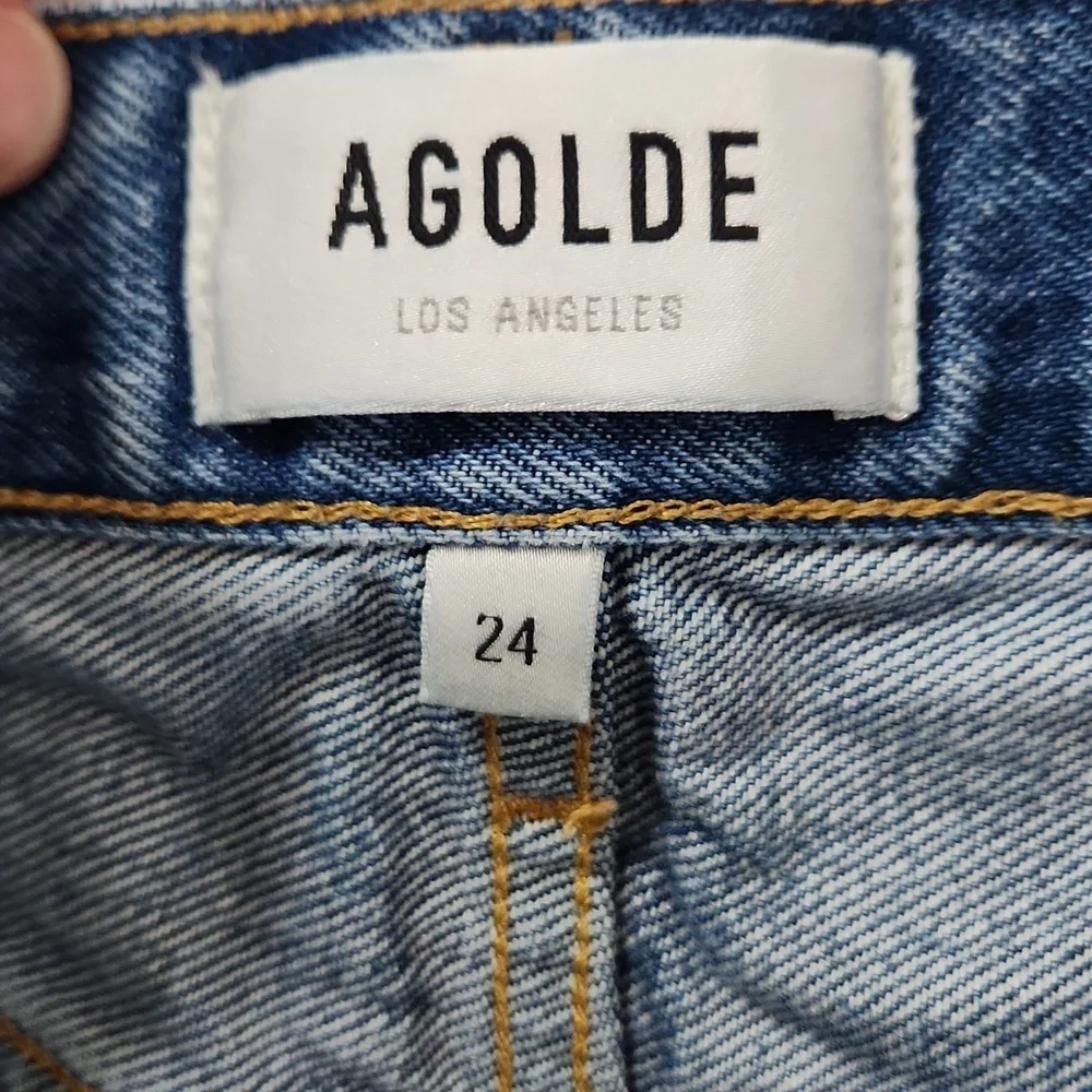 AGOLDE‎ Parker Distressed Denim Shorts